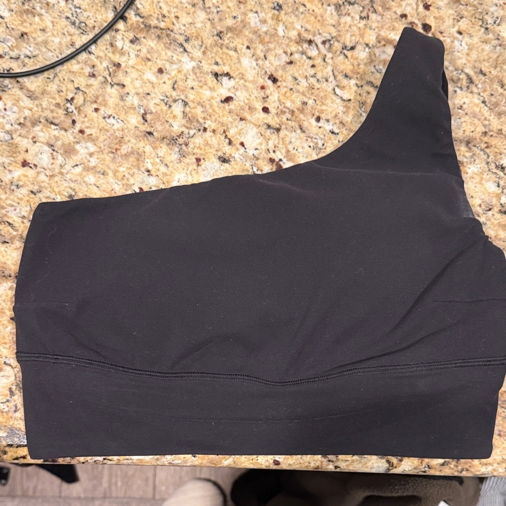 lululemon athletica Black One-Shoulder Sports Bra